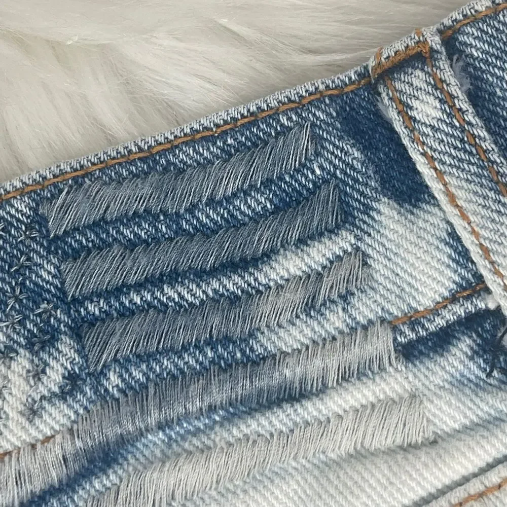 Revice Bleach‎ Denim Cutoff High Waist Shorts Sz 29
